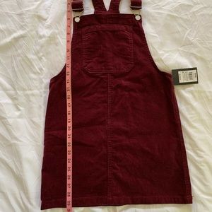 Kids corduroy skirt style overalls, size L (10/12), NWT